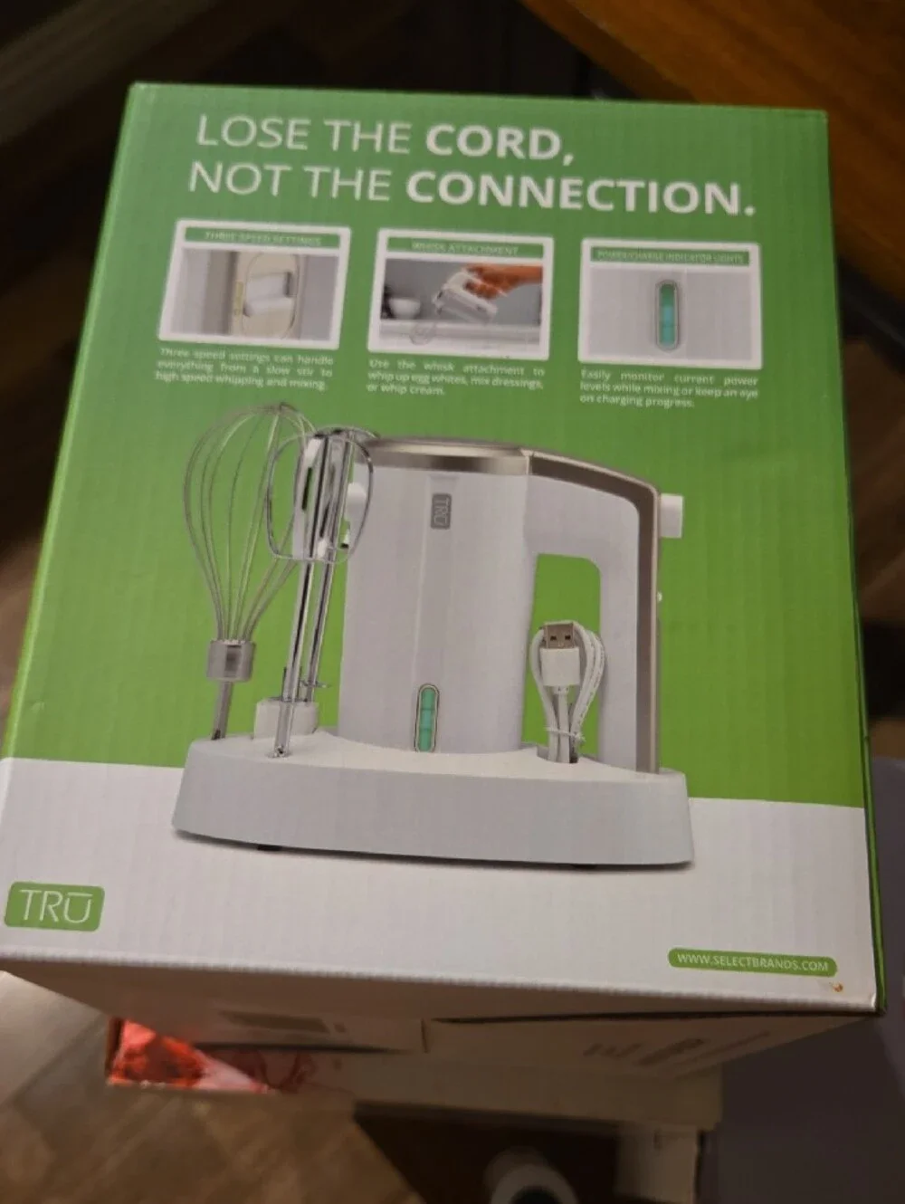 Cordless Hand Mixer in White - Home Party Supplies